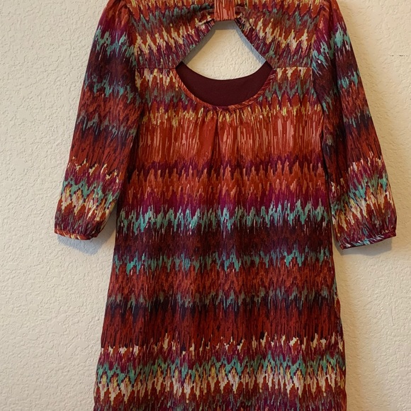 ✨👗LILY ROSE size S RED BOHO DRESS 👗✨ - Picture 3 of 7